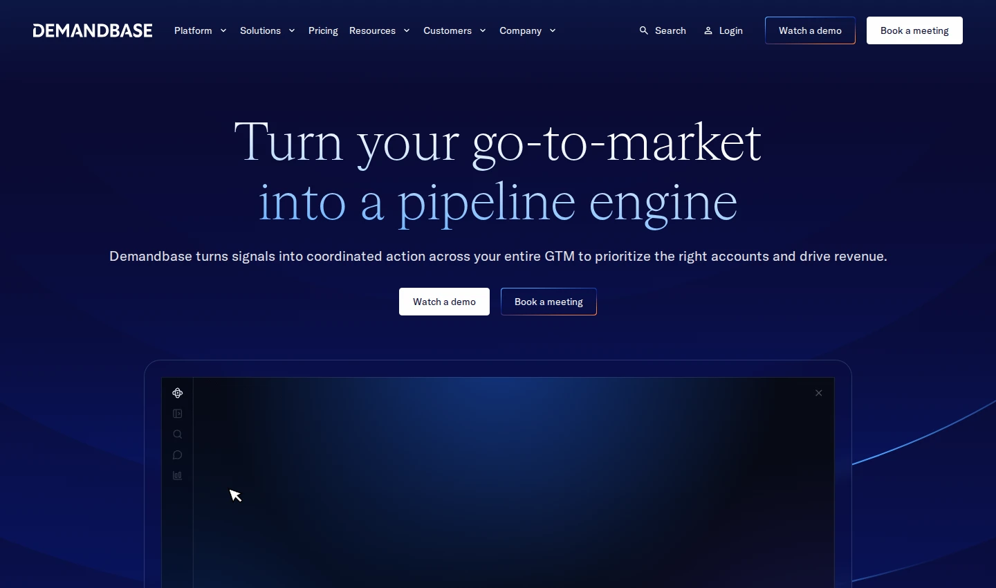 Demandbase official homepage