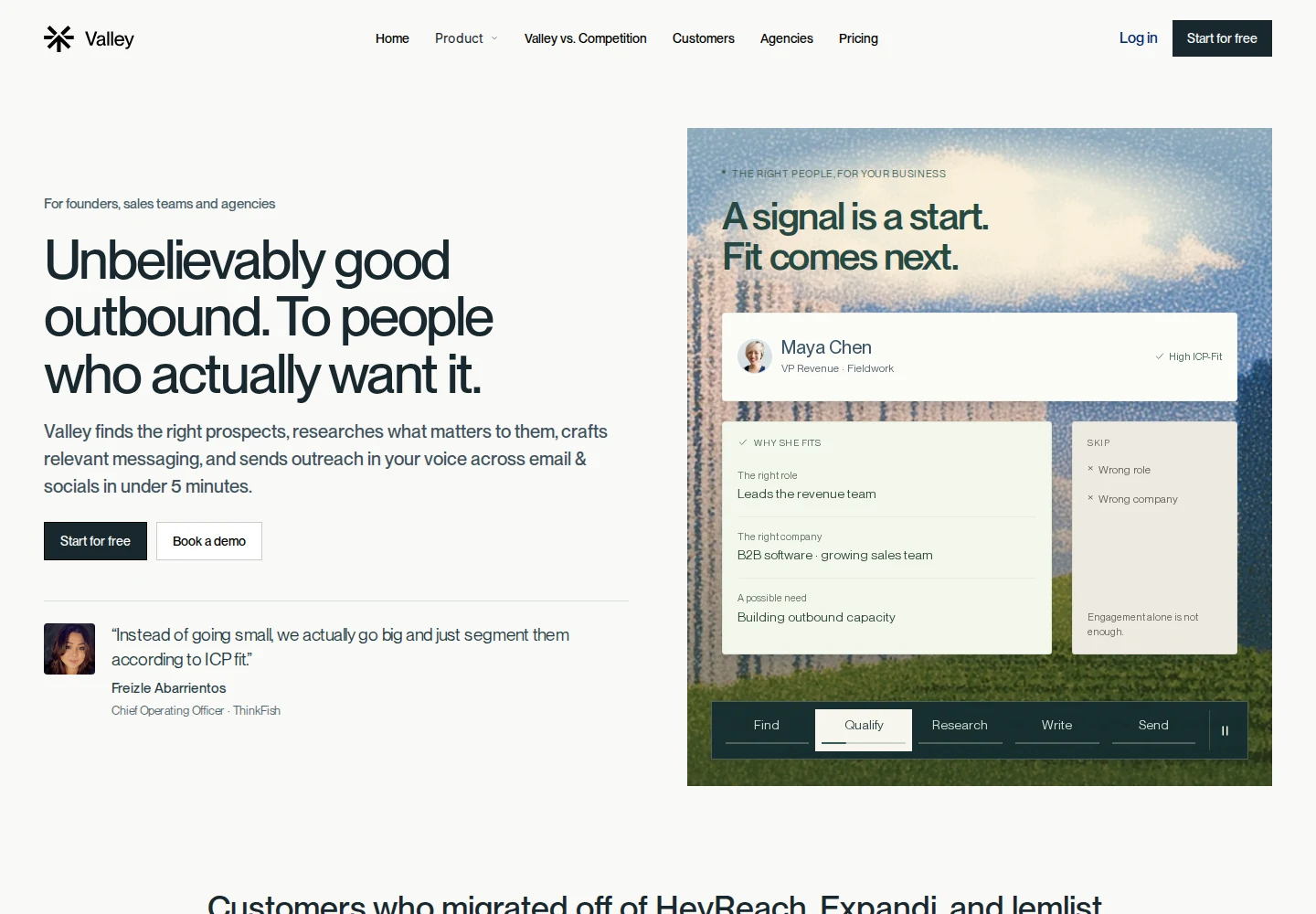 Valley homepage