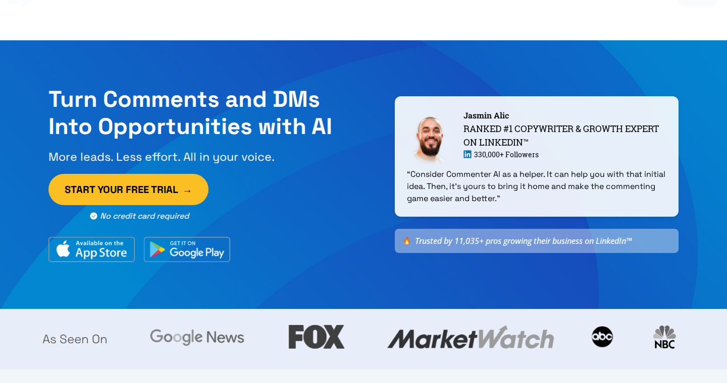 Commenter AI official product overview.