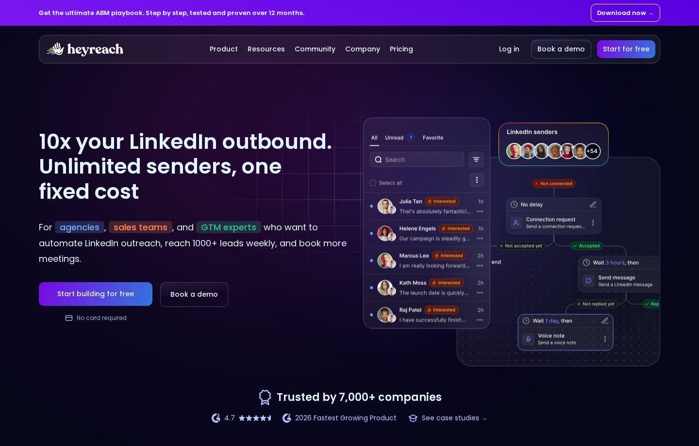 HeyReach official product overview.