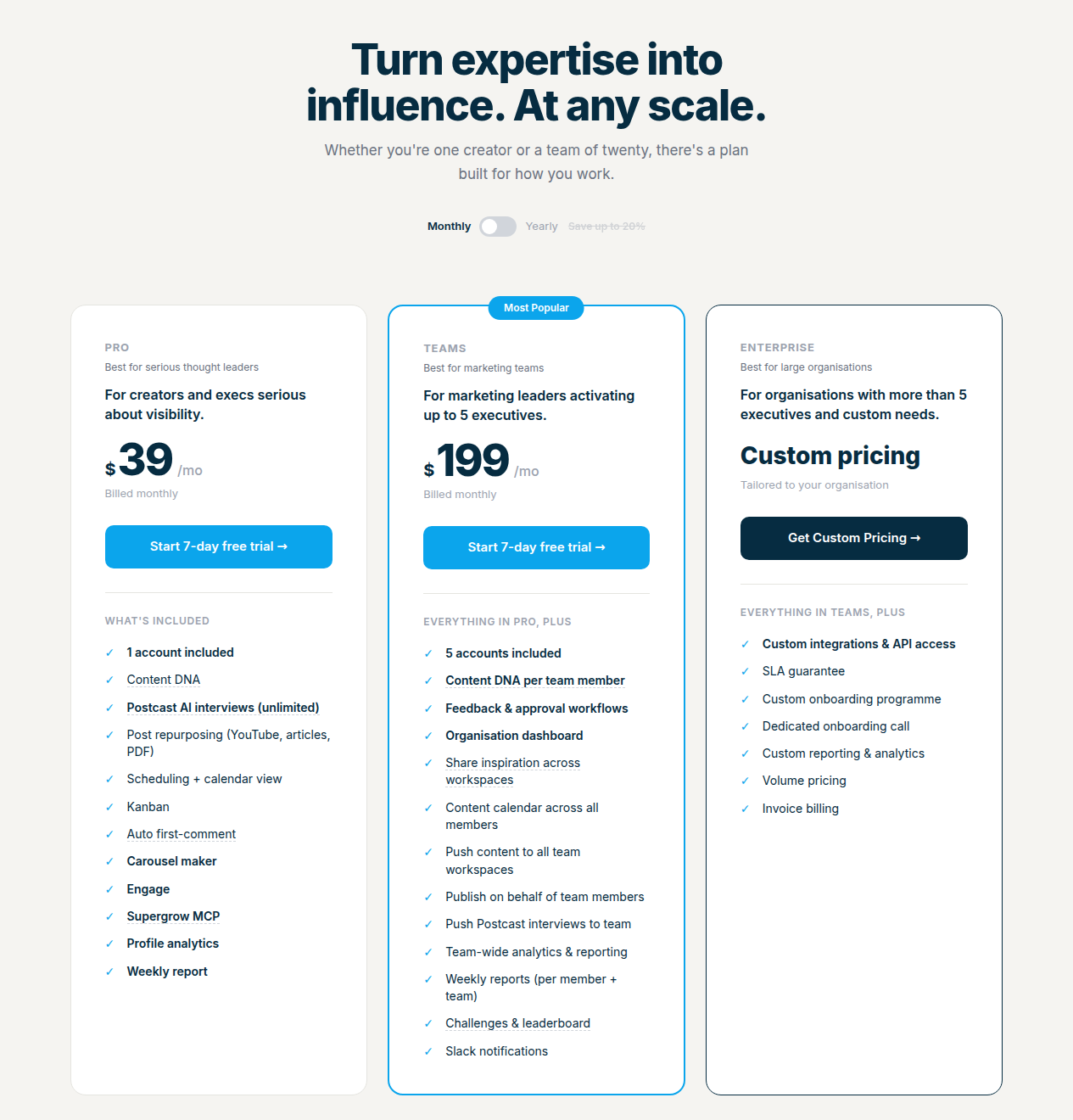 Supergrow pricing: complete relevant plans and billing context.