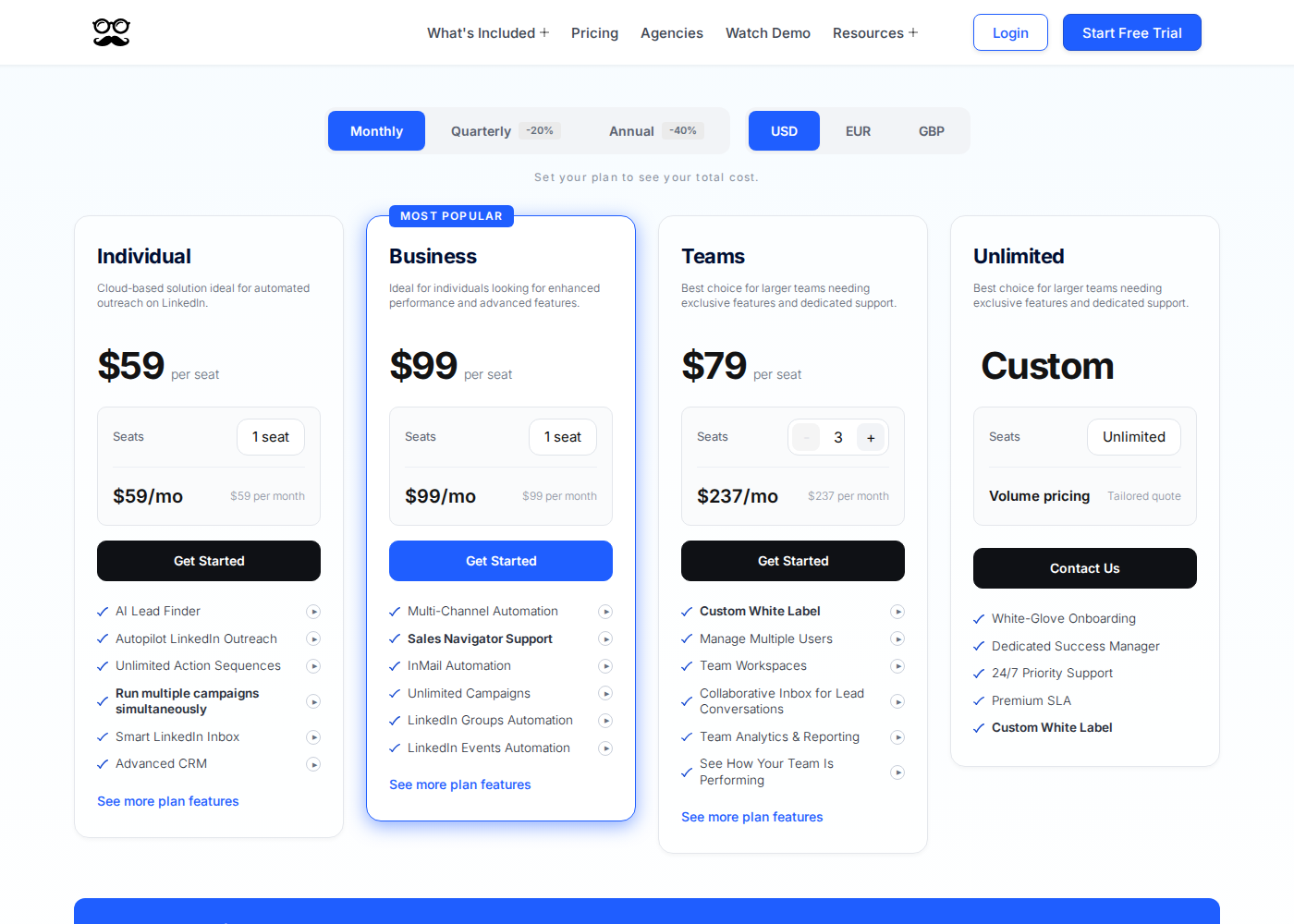 Meet Alfred official pricing with plan and billing options