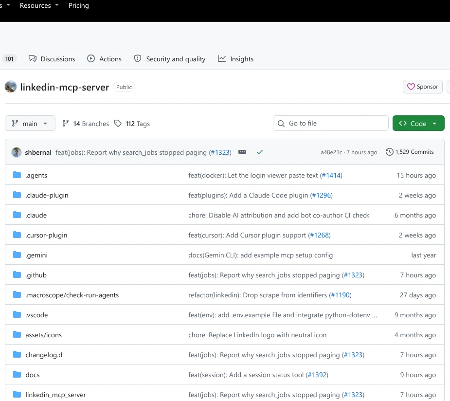 LinkedIn MCP Server project repository