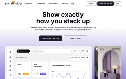 Socialinsider official hero section