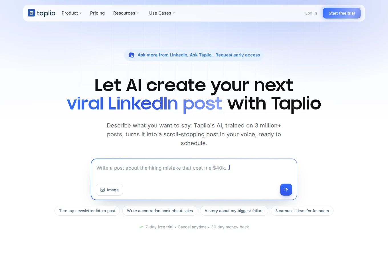 Taplio product overview