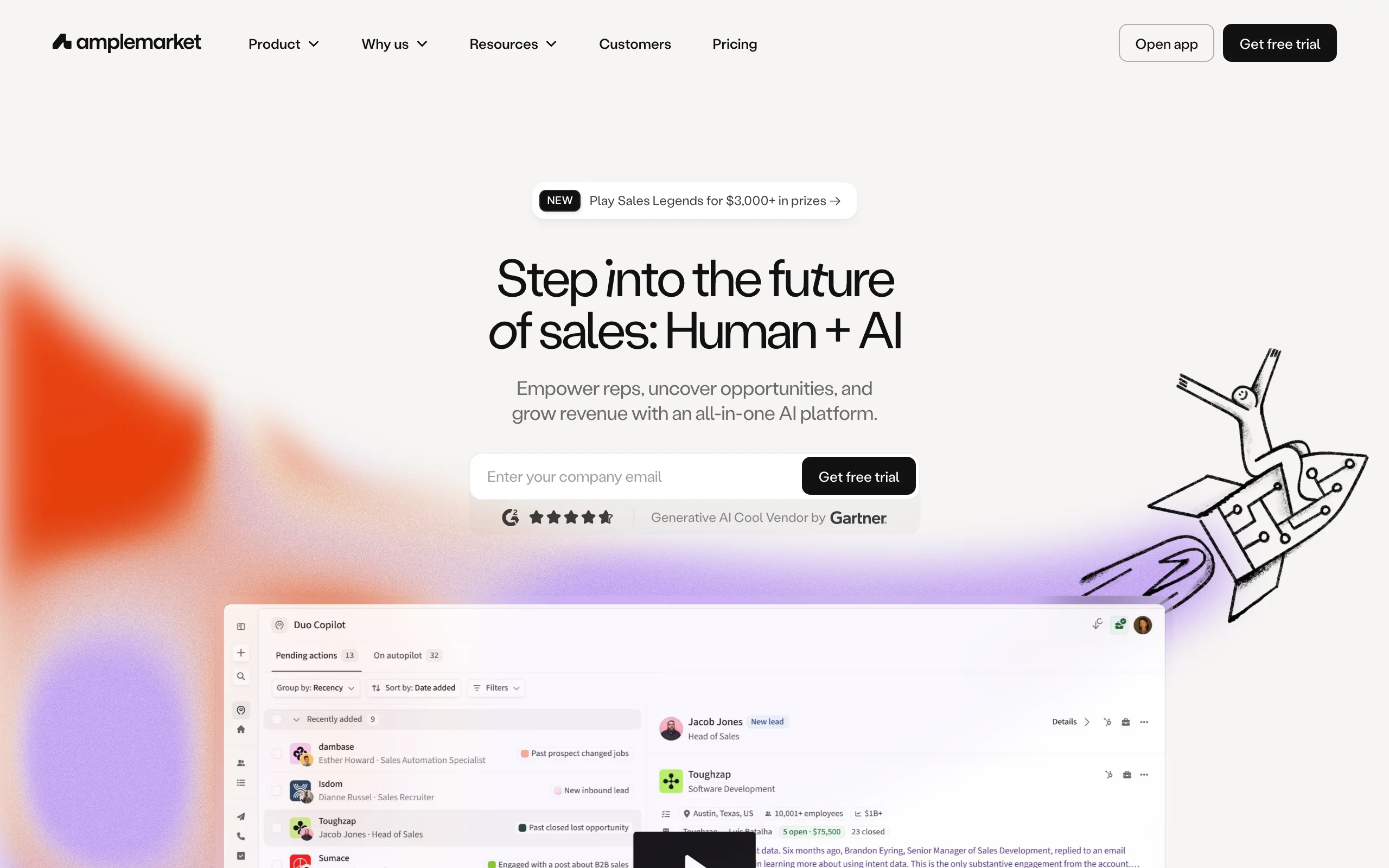 AI BDR Tools with Amplemarket