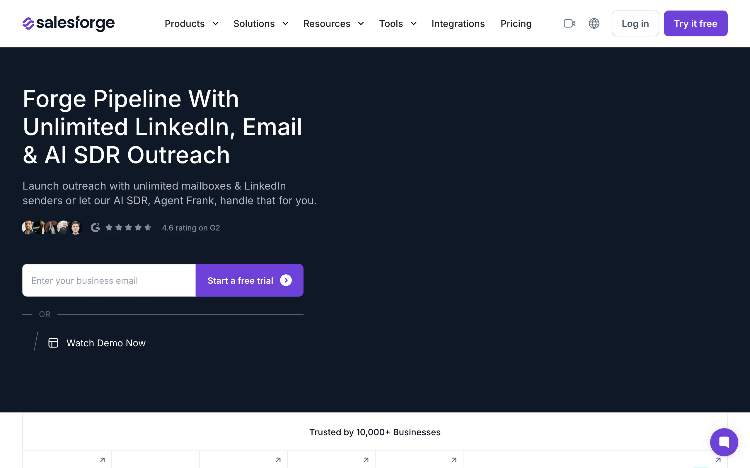 AI BDR Tools with Salesforge