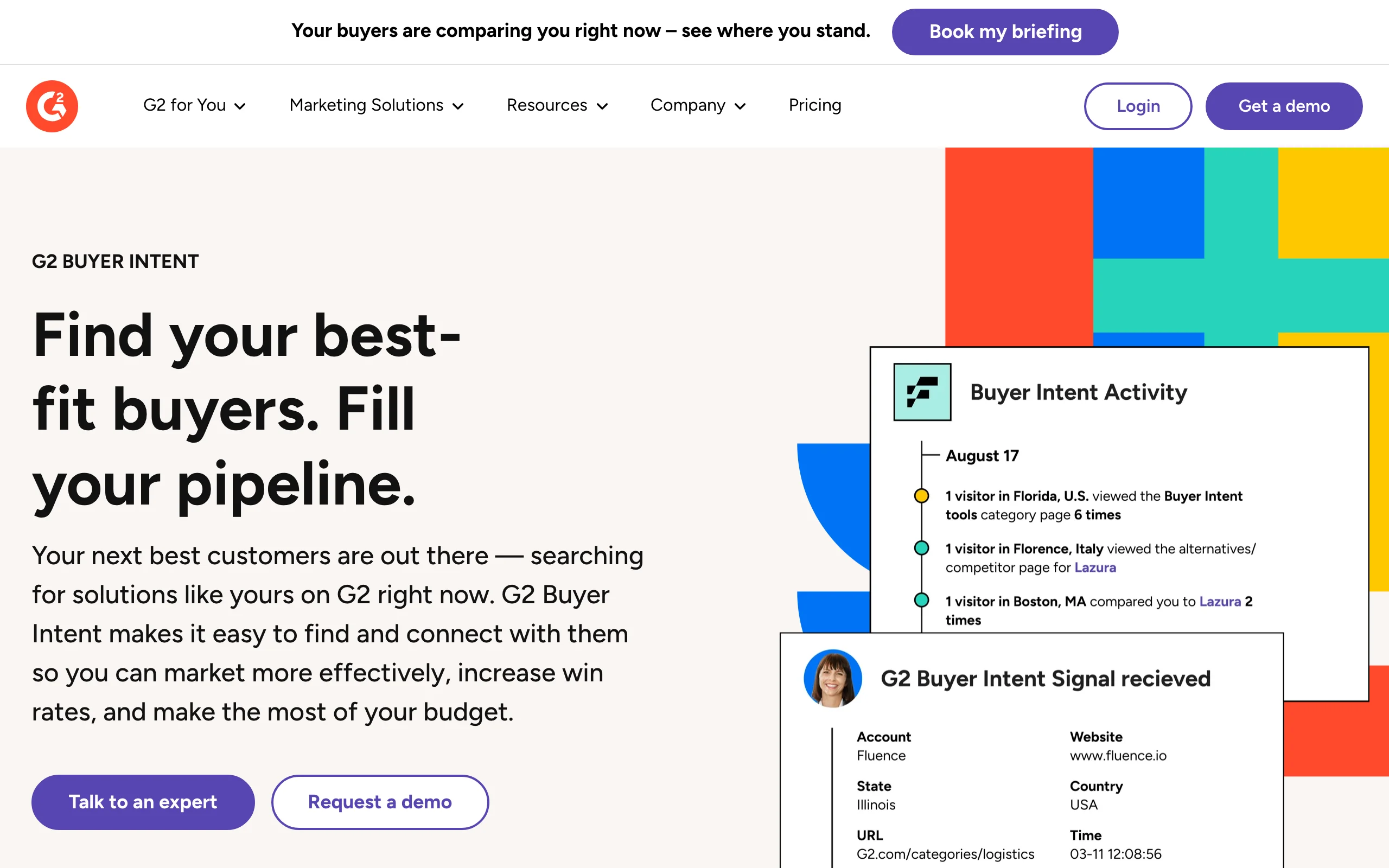 B2B Prospecting with G2 Buyer Intent