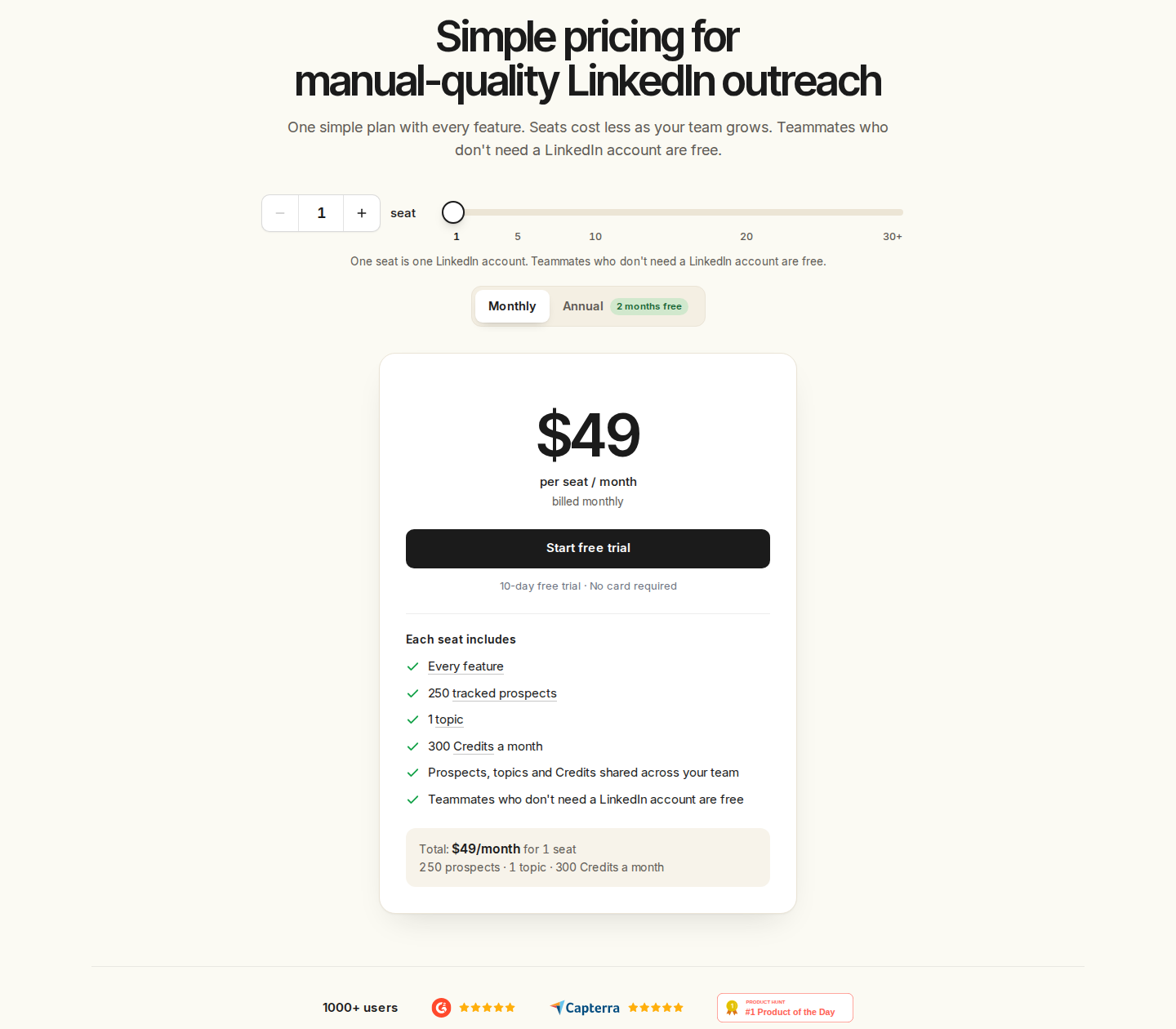 Extrovert official pricing section