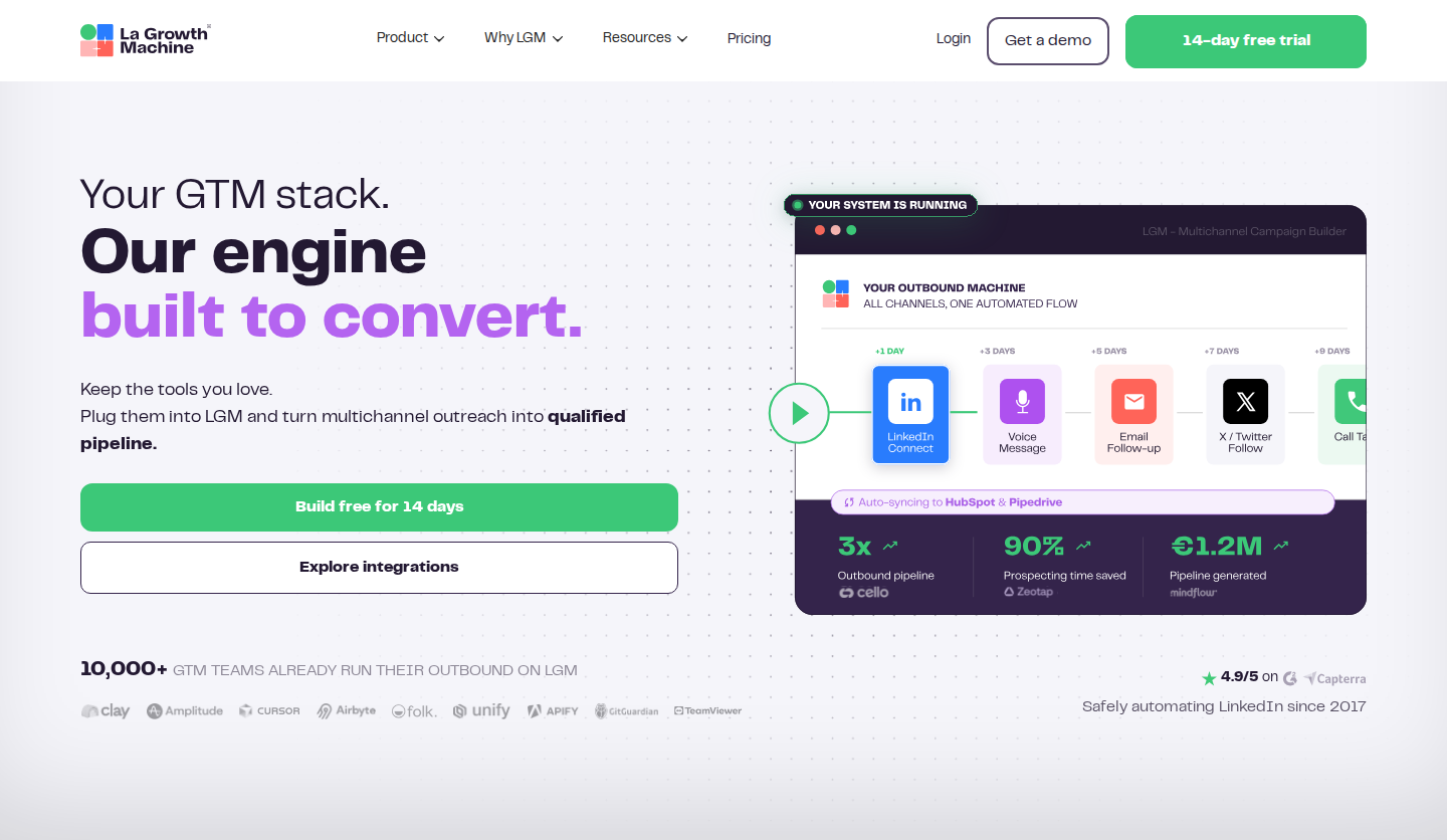 La Growth Machine official homepage