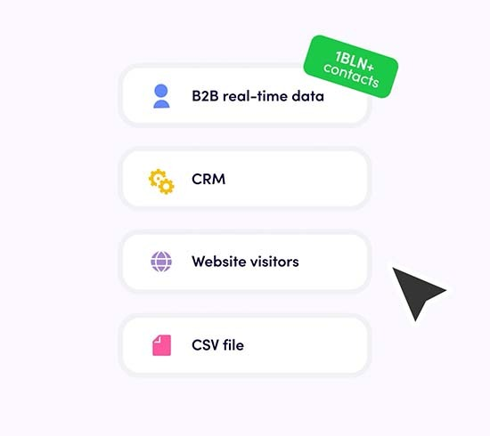 Reply.io official product illustration showing its sales workflow