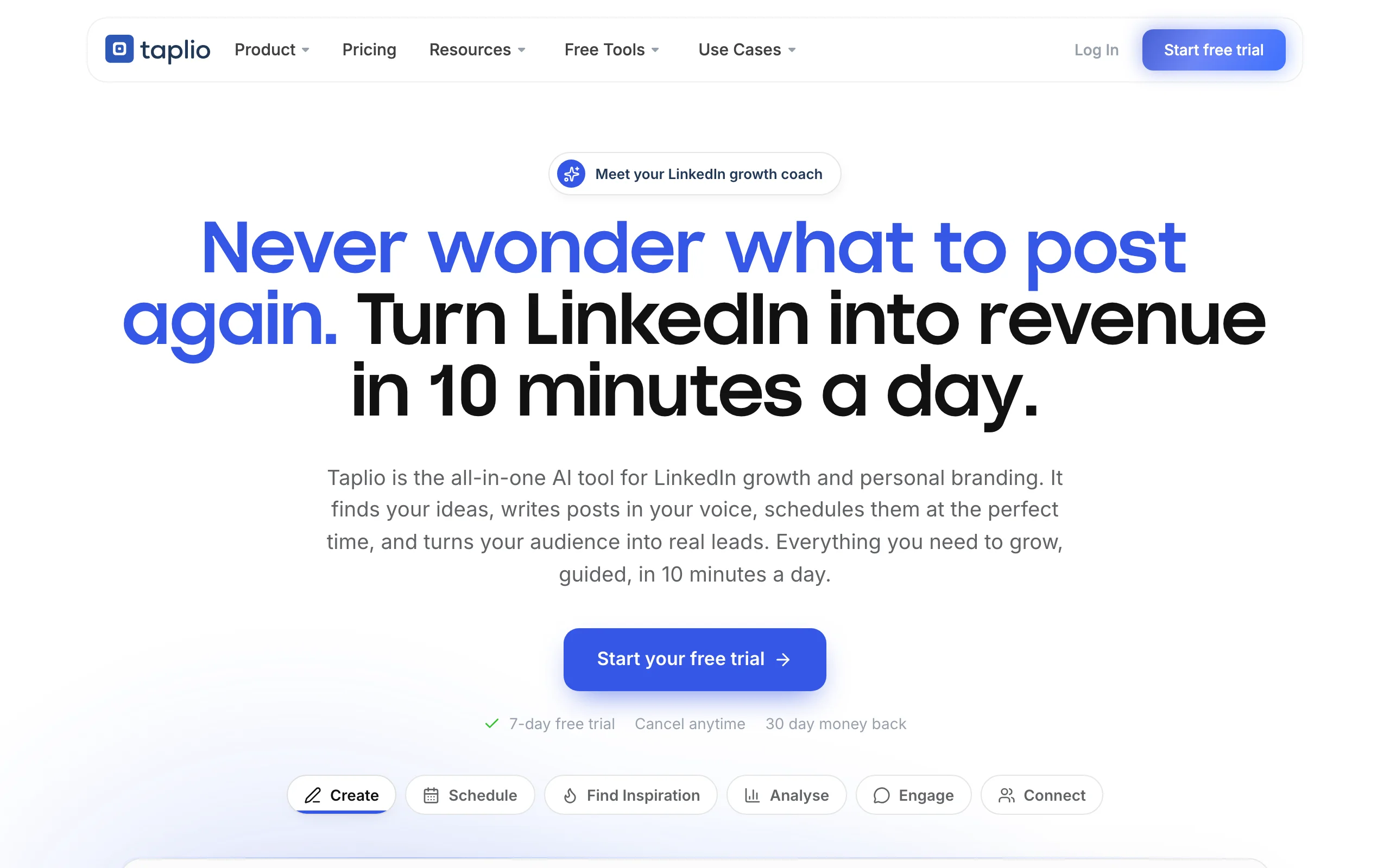 LinkedIn AI Tools with Taplio