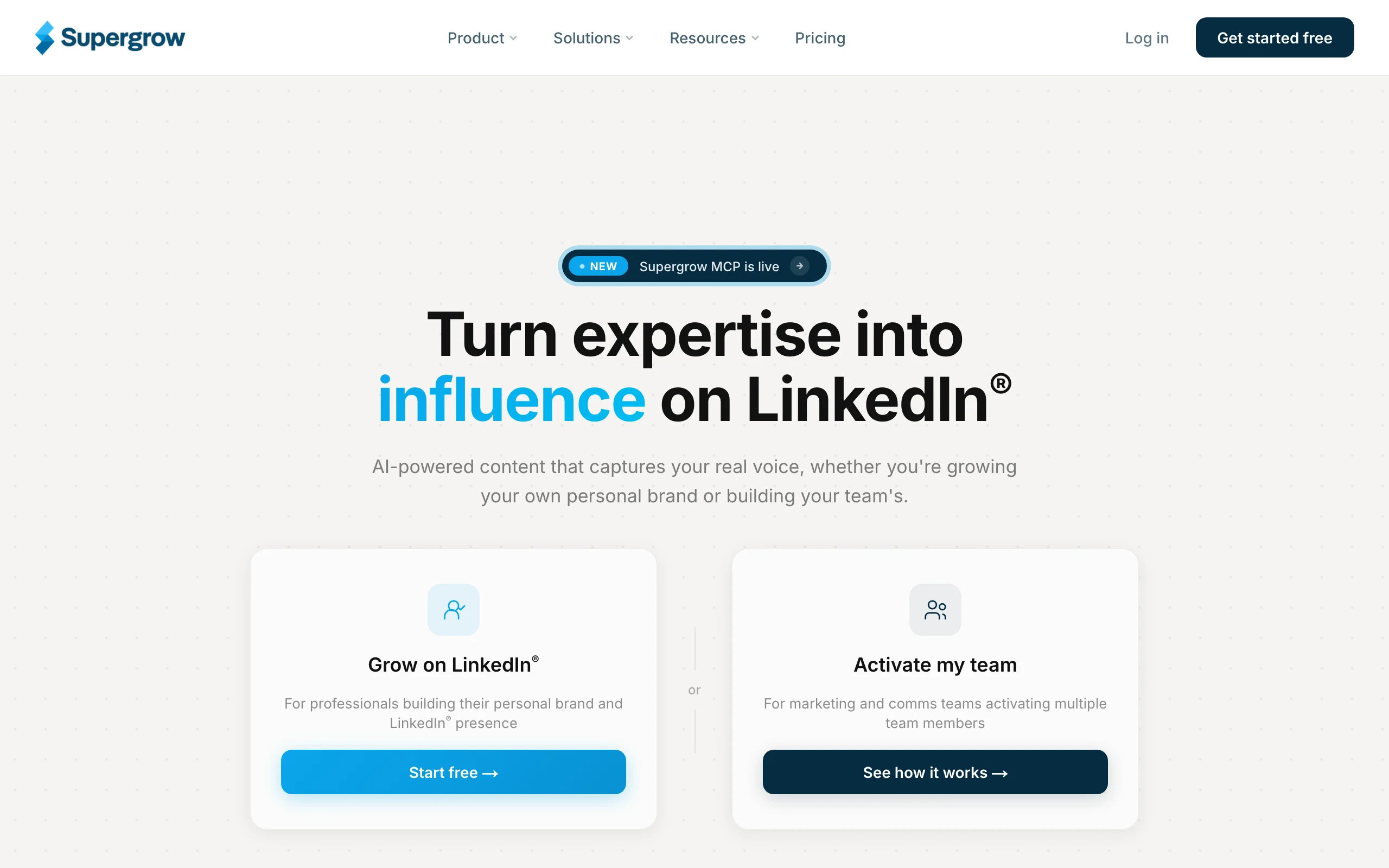 LinkedIn Comment Generators with Supergrow