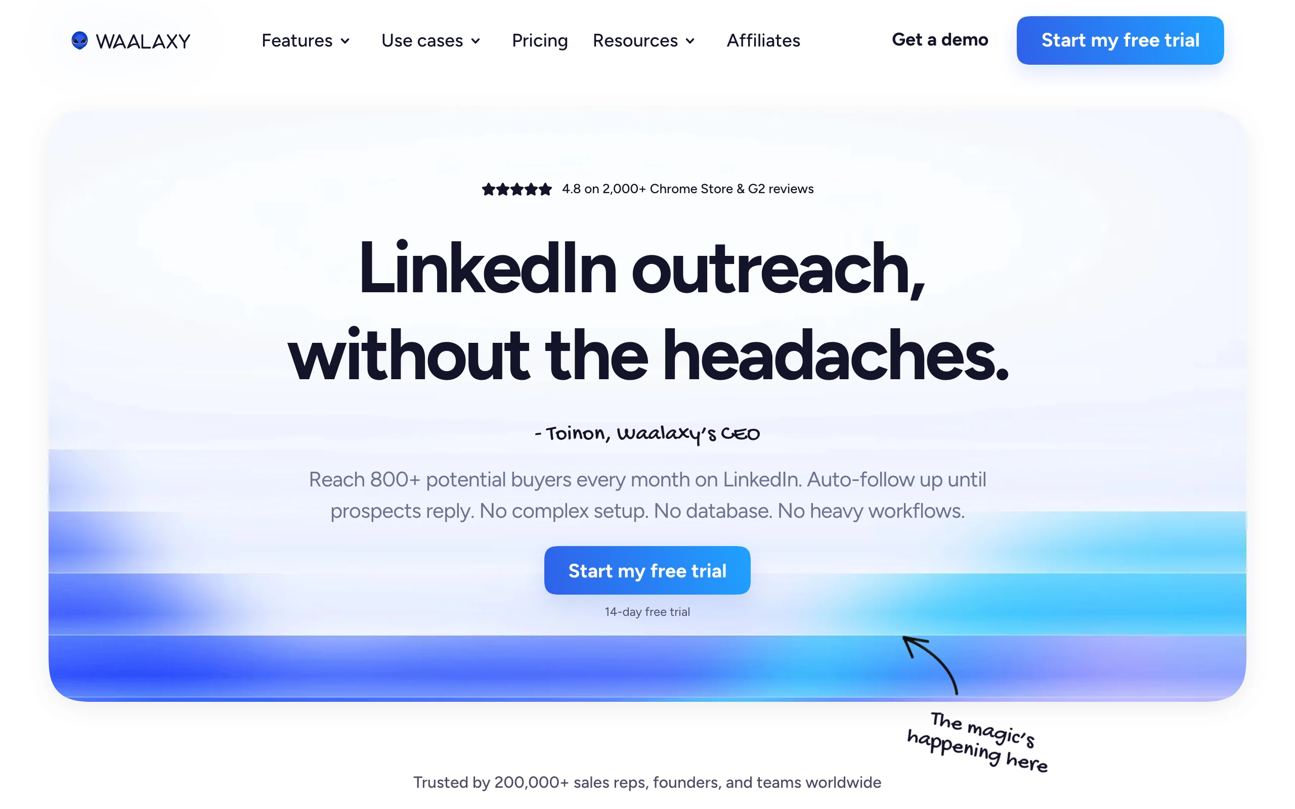 LinkedIn Lead Generation with Waalaxy