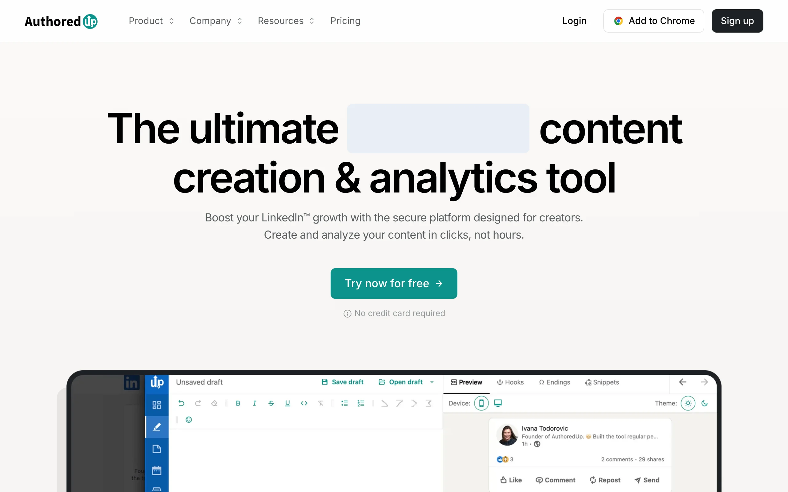 LinkedIn Marketing with AuthoredUp