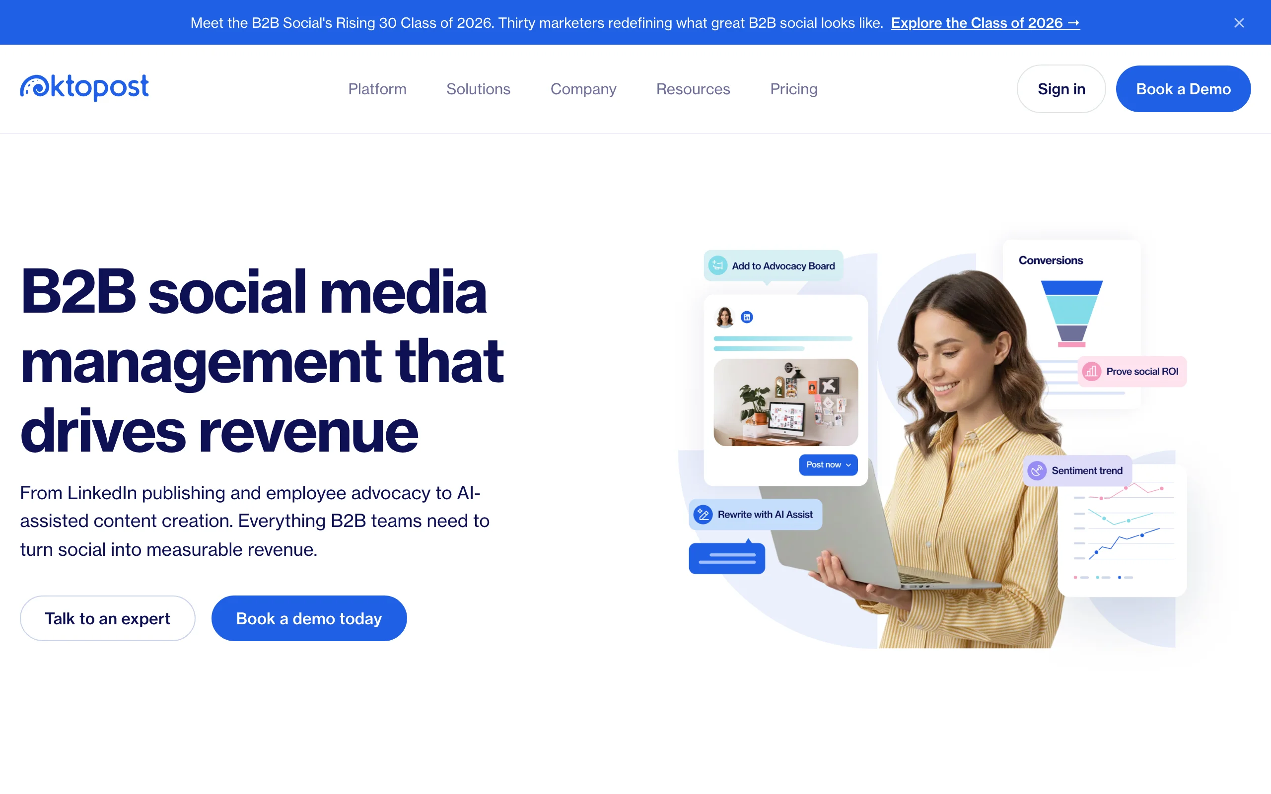 LinkedIn Marketing with Oktopost