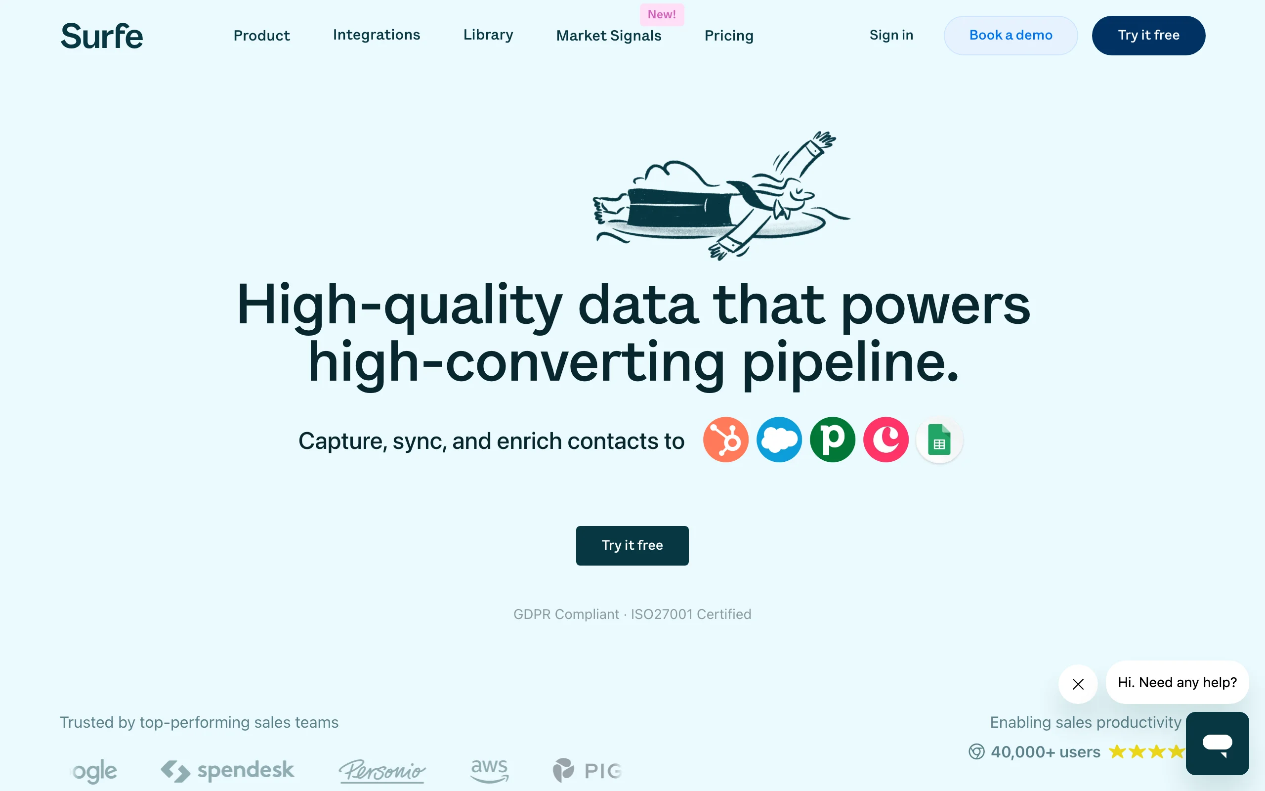 LinkedIn Monitoring with Surfe