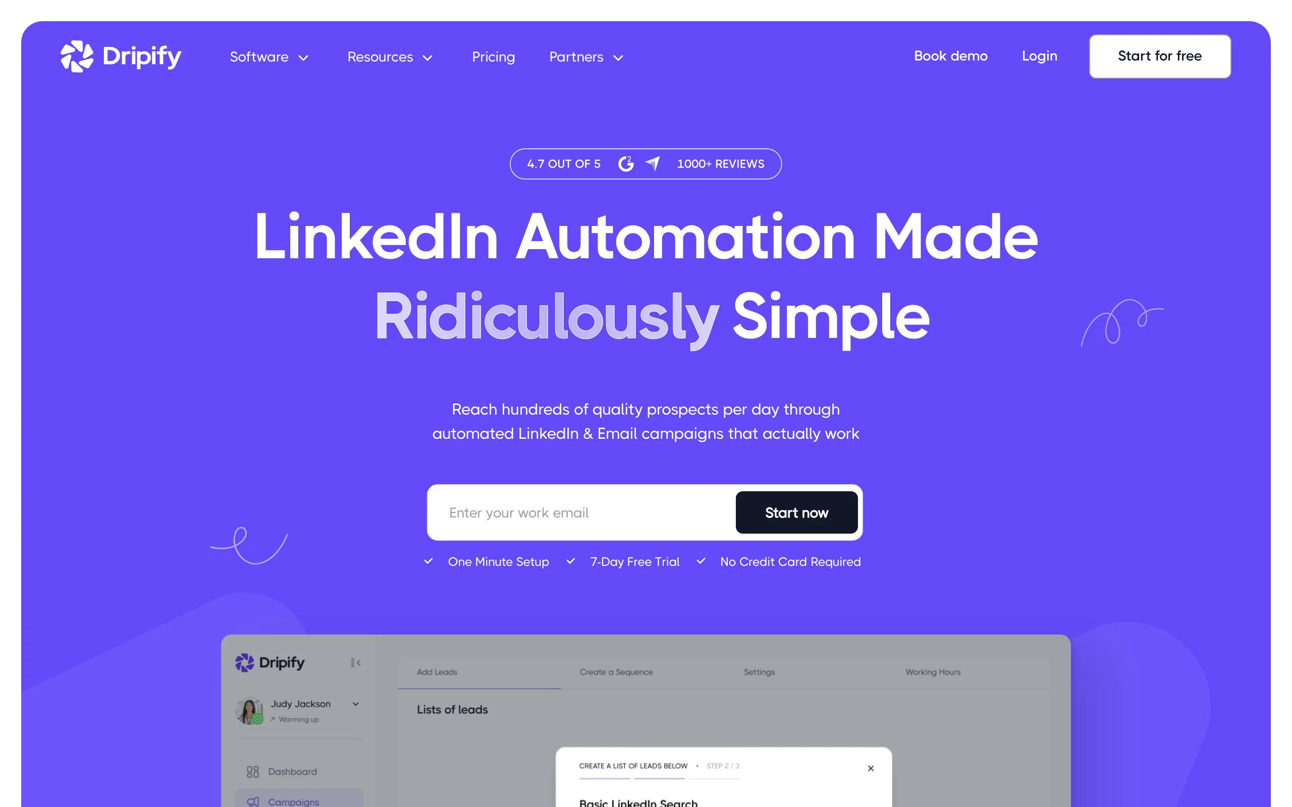 LinkedIn Outreach with Dripify