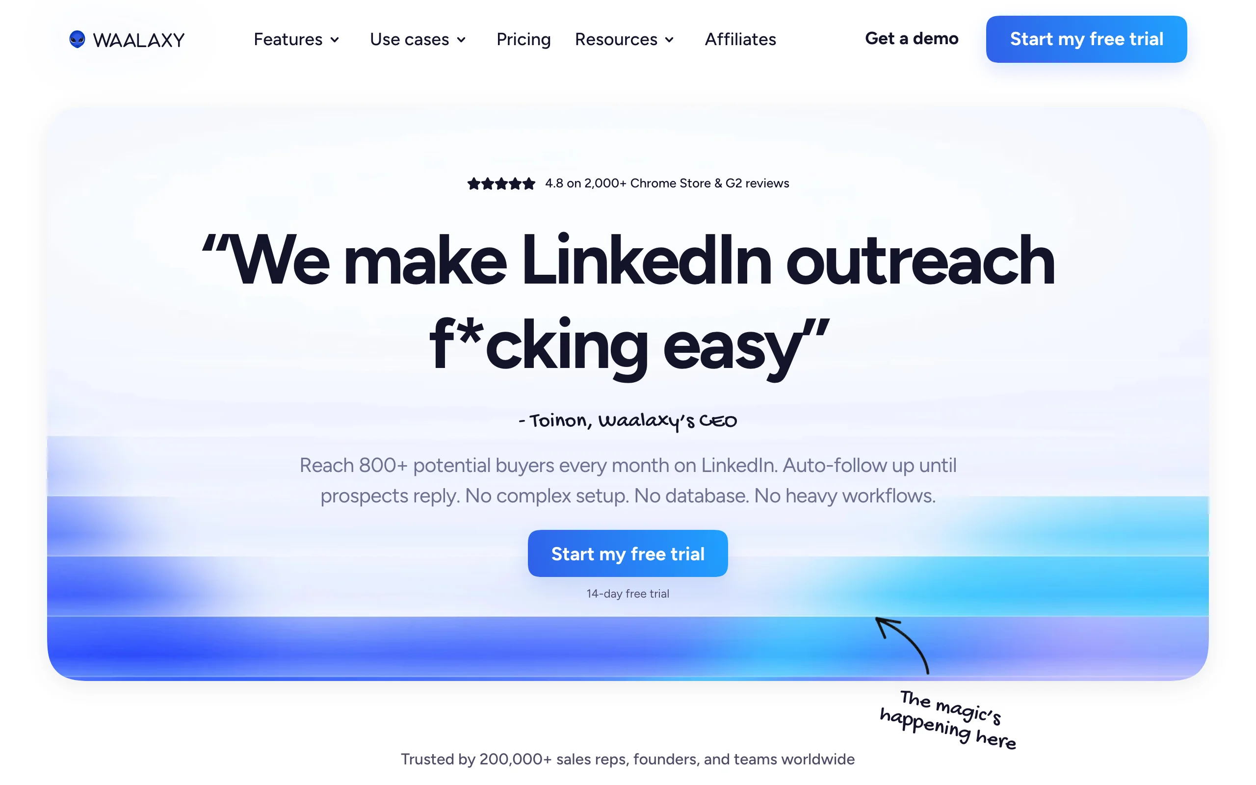 LinkedIn Outreach with Waalaxy