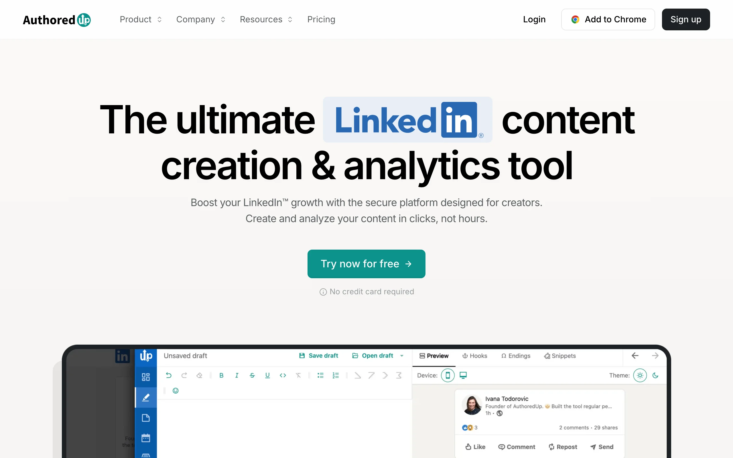 LinkedIn Tools for Founders with AuthoredUp