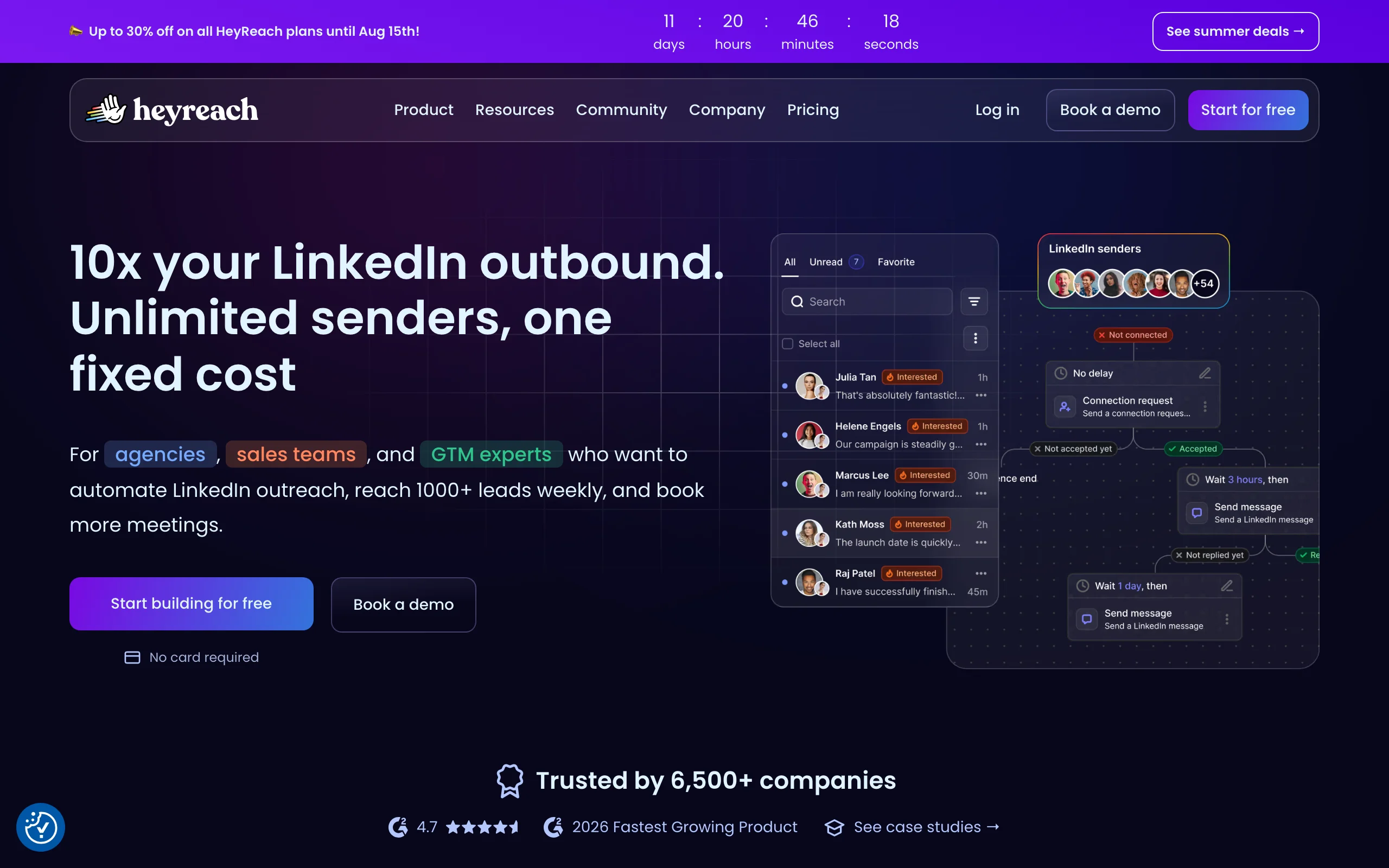 Waalaxy Alternatives with HeyReach