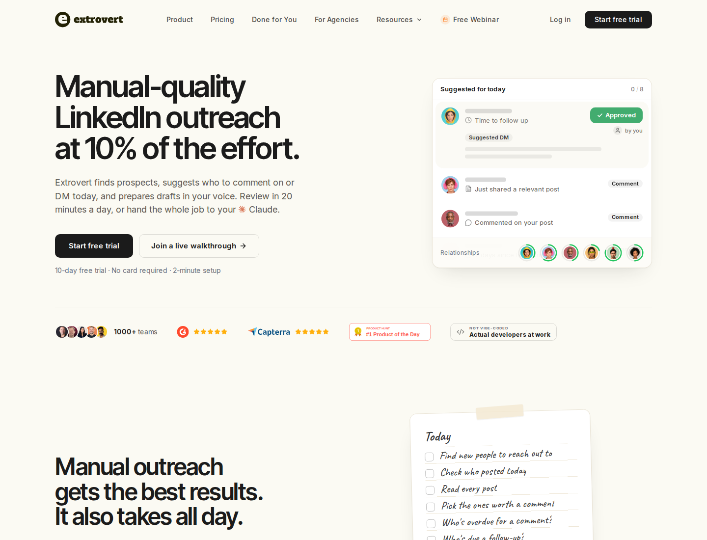 Extrovert's official homepage hero.