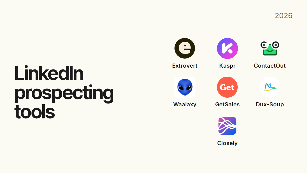 LinkedIn prospecting tools with verified company logos